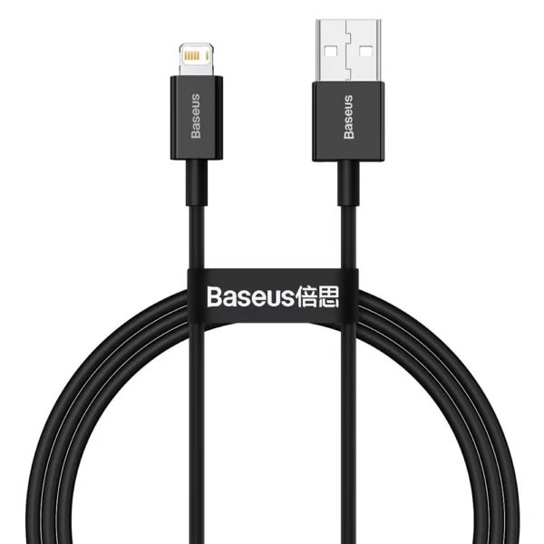 Baseus Superior USB - Lightning fast charging data cable 2,4 A 1 m black (CALYS-A01)eng