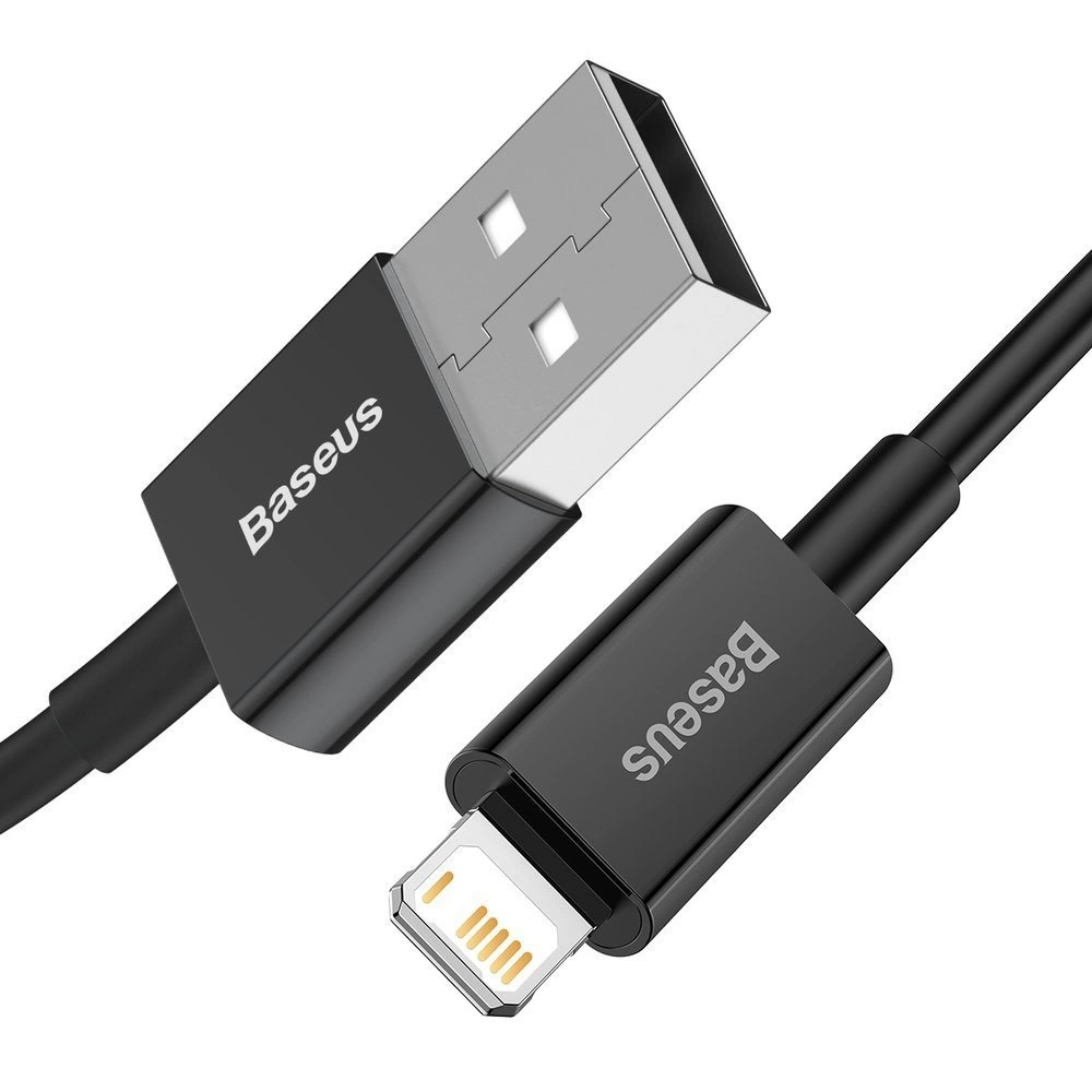 Baseus Superior USB - Lightning fast charging data cable 2,4 A 1 m black (CALYS-A01)eng