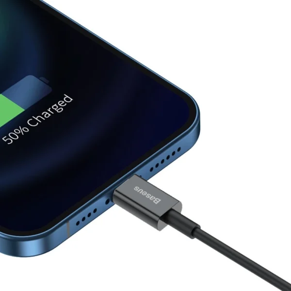 Baseus Superior USB - Lightning fast charging data cable 2,4 A 1 m black (CALYS-A01)eng