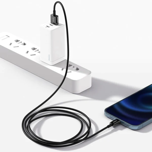 Baseus Superior USB - Lightning fast charging data cable 2,4 A 1 m black (CALYS-A01)eng