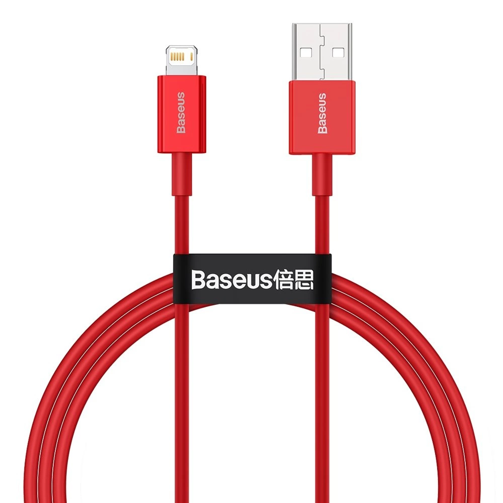 Baseus Superior USB - Lightning cable 2.4 A 1 m red (CALYS-A09)eng