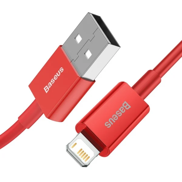 Baseus Superior USB - Lightning cable 2.4 A 1 m red (CALYS-A09)eng