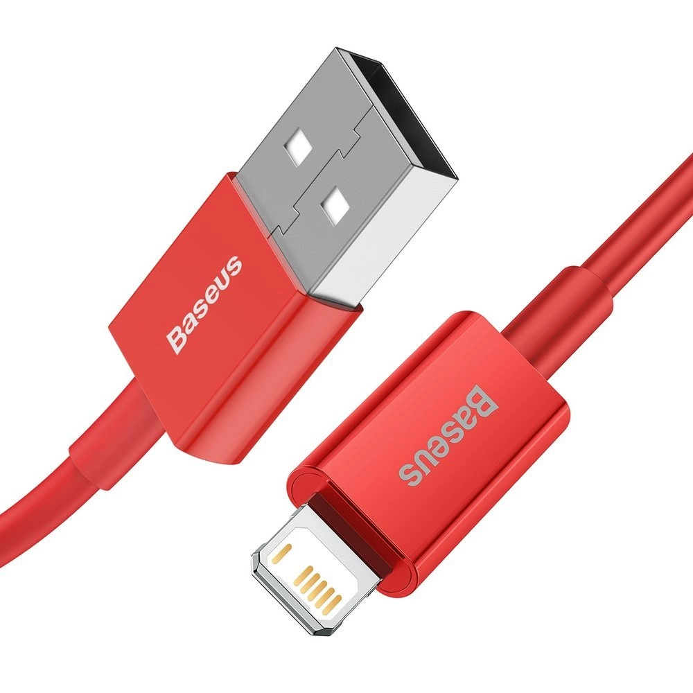 Baseus Superior USB - Lightning cable 2.4 A 1 m red (CALYS-A09)eng