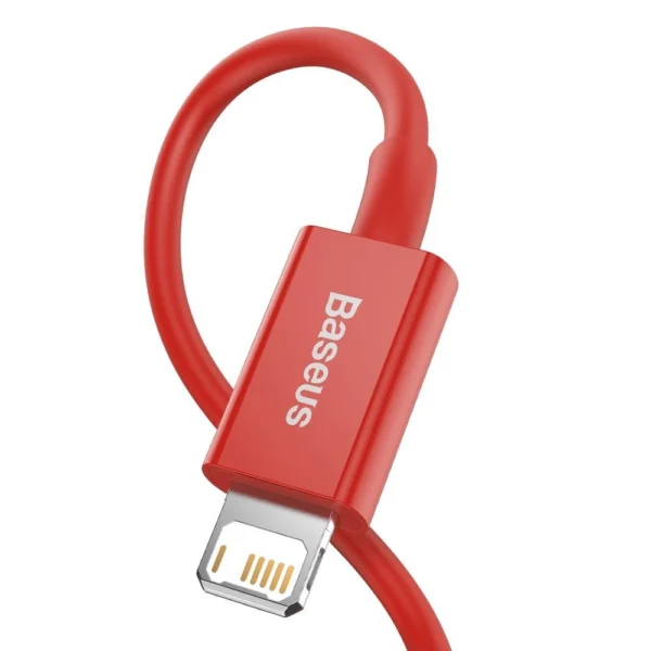Baseus Superior USB - Lightning cable 2.4 A 1 m red (CALYS-A09)eng