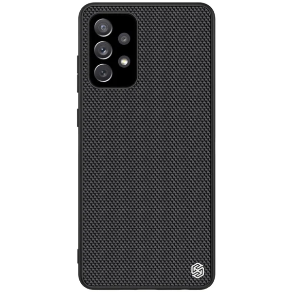 Nillkin Textured Case durable reinforced case with gel frame and nylon back for Samsung Galaxy A72 4G blackeng