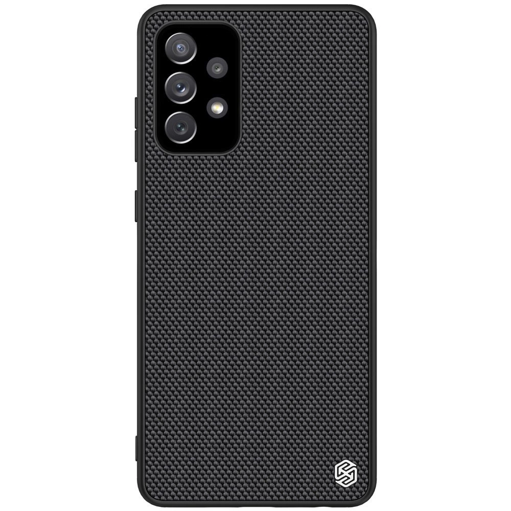 Nillkin Textured Case durable reinforced case with gel frame and nylon back for Samsung Galaxy A72 4G blackeng