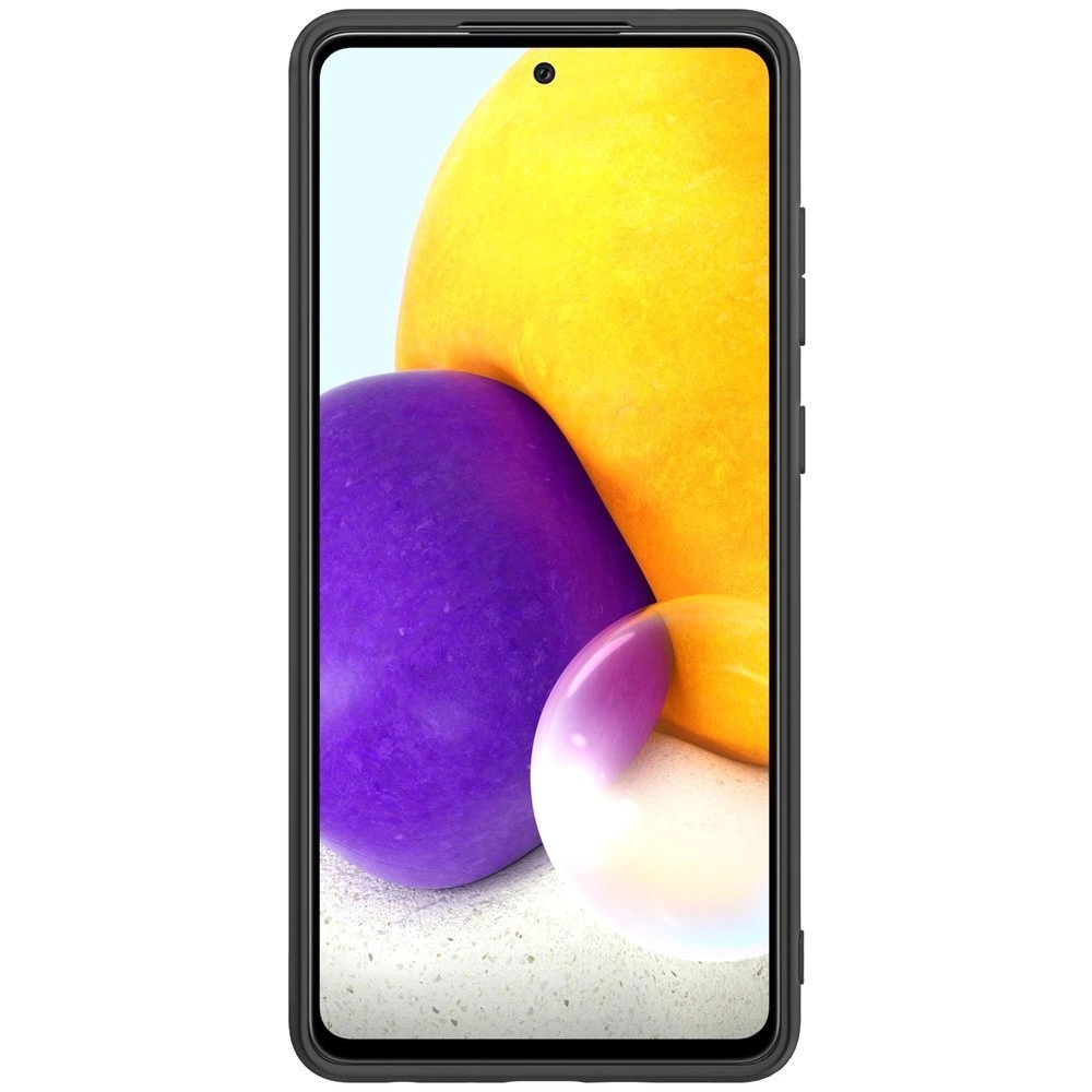 Nillkin Textured Case durable reinforced case with gel frame and nylon back for Samsung Galaxy A72 4G blackeng