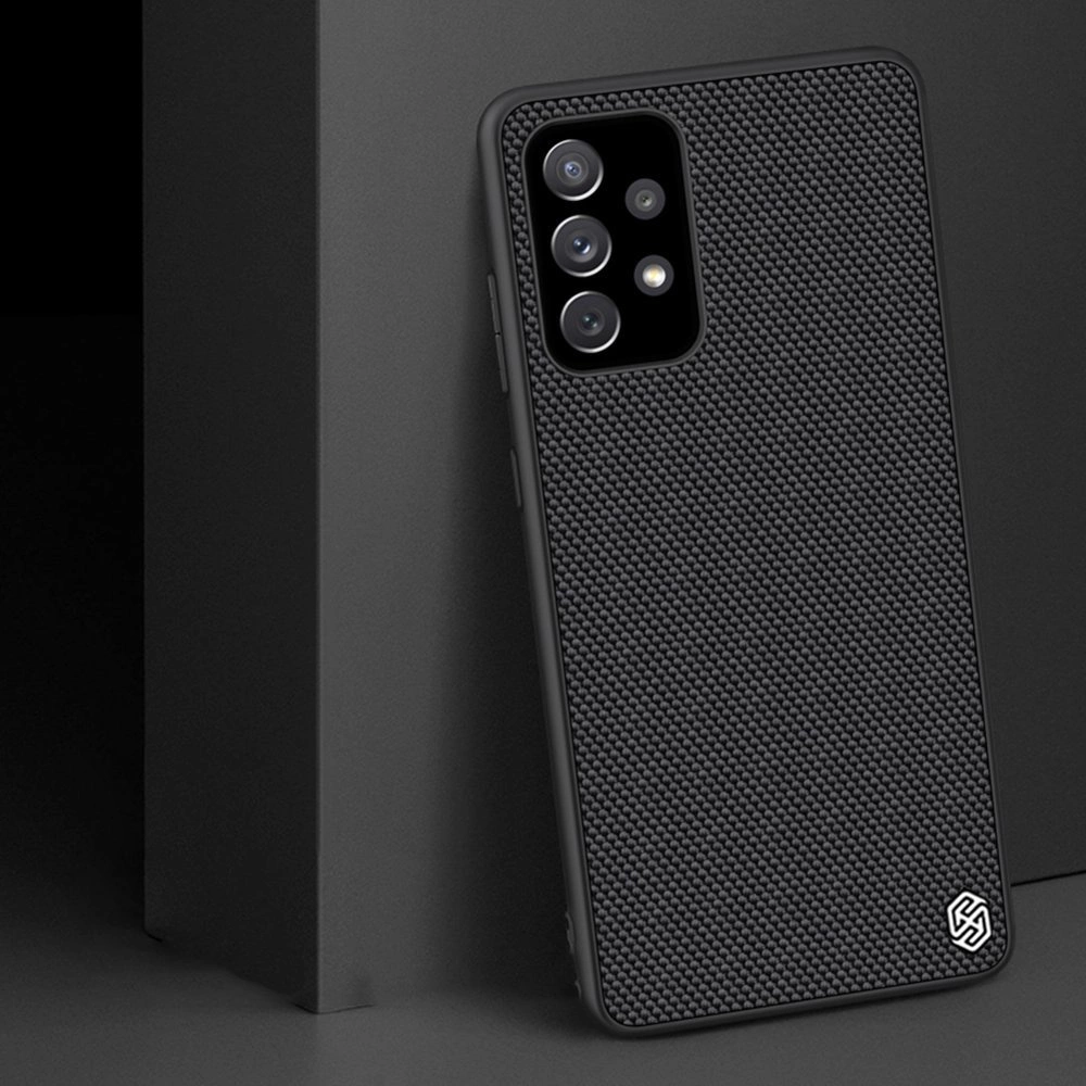 Nillkin Textured Case durable reinforced case with gel frame and nylon back for Samsung Galaxy A72 4G blackeng