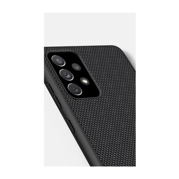 Nillkin Textured Case durable reinforced case with gel frame and nylon back for Samsung Galaxy A72 4G blackeng