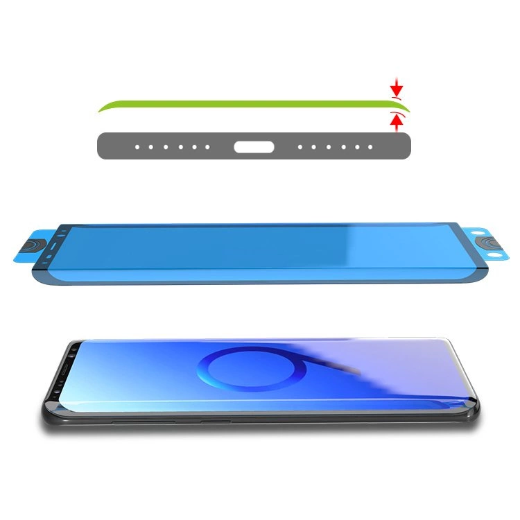 3D Edge Nano Flexi Glass Hybrid Full Screen Protector with frame for Xiaomi Mi 11 transparenteng