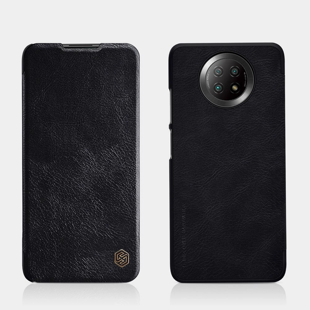 Nillkin Qin leather holster case for Xiaomi Redmi Note 9T 5G blackeng