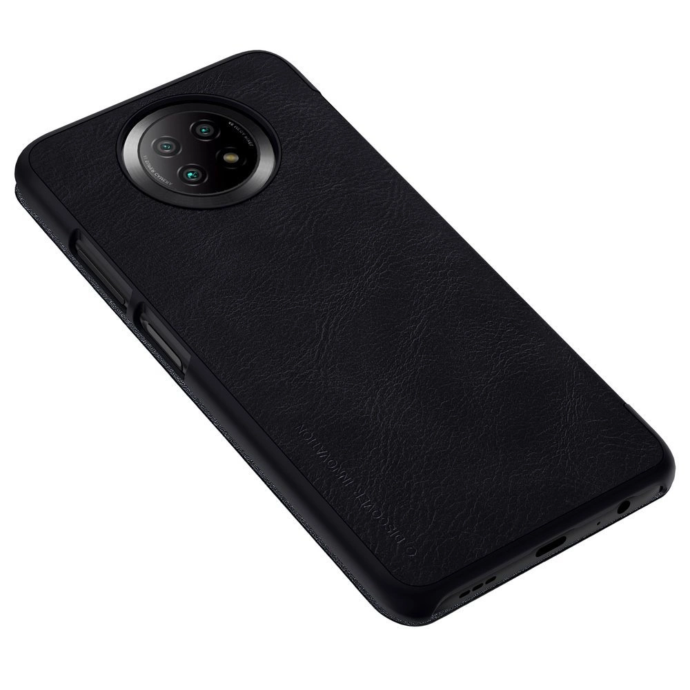 Nillkin Qin leather holster case for Xiaomi Redmi Note 9T 5G blackeng