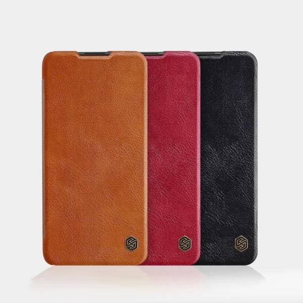 Nillkin Qin leather holster case for Xiaomi Redmi Note 9T 5G blackeng