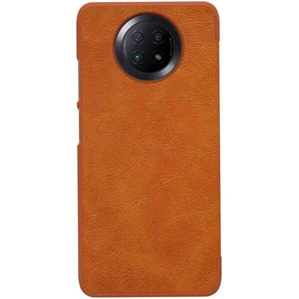 Nillkin Qin leather holster case for Xiaomi Redmi Note 9T 5G browneng