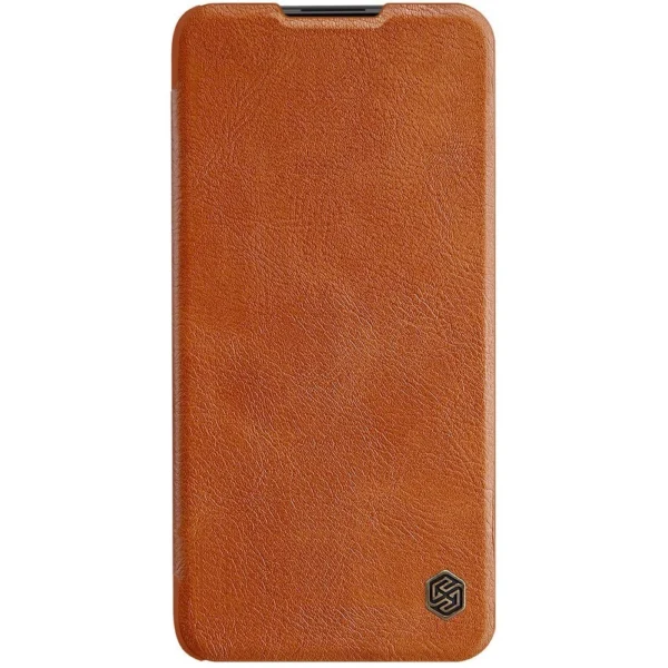Nillkin Qin leather holster case for Xiaomi Redmi Note 9T 5G browneng