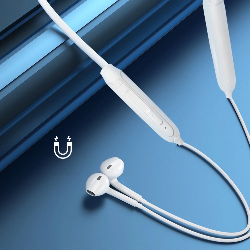 Dudao Magnetic Suction in-ear wireless Bluetooth headphones white (U5B)eng