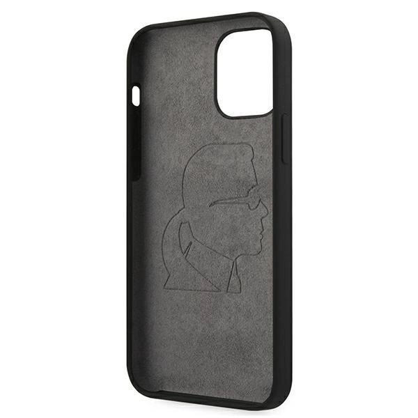 Karl Lagerfeld KLHCP12SSLFKBK iPhone 12 mini 5,4" hardcase czarny/black Silicone Iconiceng