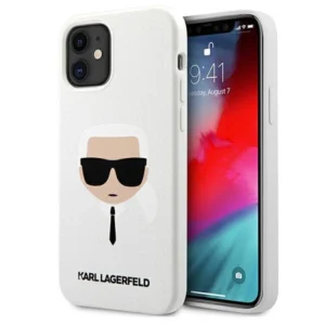 Karl Lagerfeld KLHCP12SSLKHWH iPhone 12 mini 5,4" biały/white hardcase Silicone Karl`s Headeng