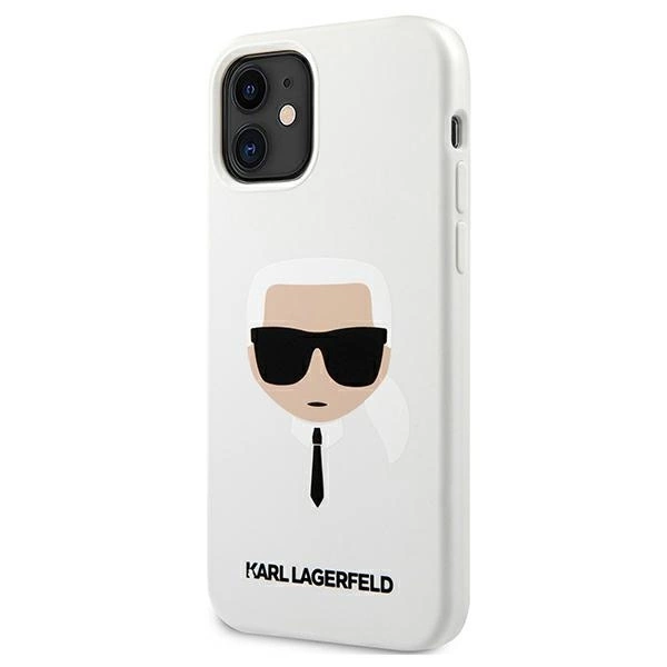 Karl Lagerfeld KLHCP12SSLKHWH iPhone 12 mini 5,4" biały/white hardcase Silicone Karl`s Headeng
