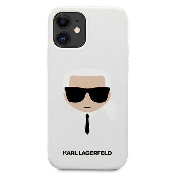 Karl Lagerfeld KLHCP12SSLKHWH iPhone 12 mini 5,4" biały/white hardcase Silicone Karl`s Headeng