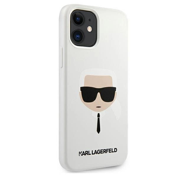 Karl Lagerfeld KLHCP12SSLKHWH iPhone 12 mini 5,4" biały/white hardcase Silicone Karl`s Headeng