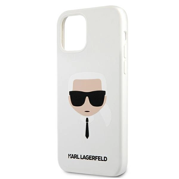 Karl Lagerfeld KLHCP12SSLKHWH iPhone 12 mini 5,4" biały/white hardcase Silicone Karl`s Headeng