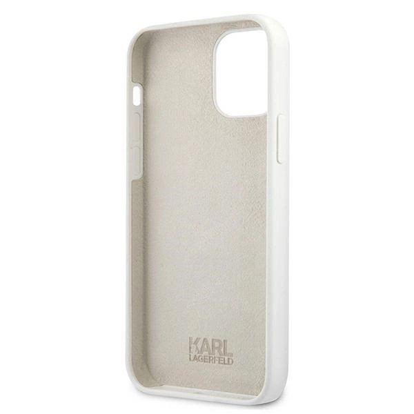Karl Lagerfeld KLHCP12SSLKHWH iPhone 12 mini 5,4" biały/white hardcase Silicone Karl`s Headeng