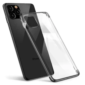 Clear Color Case Gel TPU Electroplating frame Cover for Samsung Galaxy A52s 5G / A52 5G / A52 4G blackeng