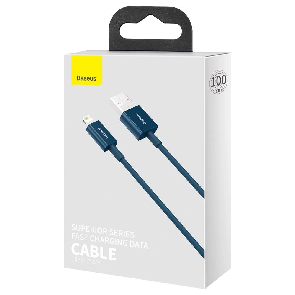 Baseus Superior Cable USB - Lightning 2,4A 1 m Blue (CALYS-A03)eng