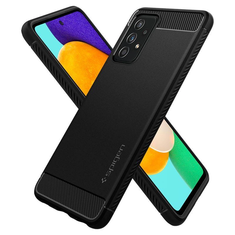 Spigen Rugged Armor Case for Samsung Galaxy A52 / A52S - Matte Blackeng