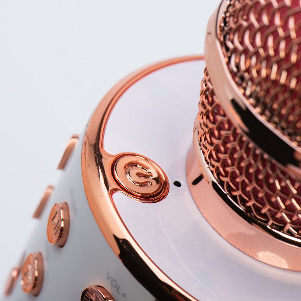Multimedia karaoke microphone CR58 pink gold