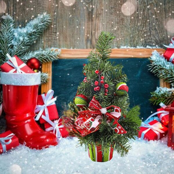Decorative Christmas tree for desk 50 cm RC-K-432 green