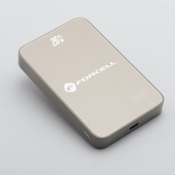 FORCELL F-ENERGY F10K8 Super Slim powerbank compatible with MagSafe PD3.0 QC4.0 15W 10000 mAh titanium dessert