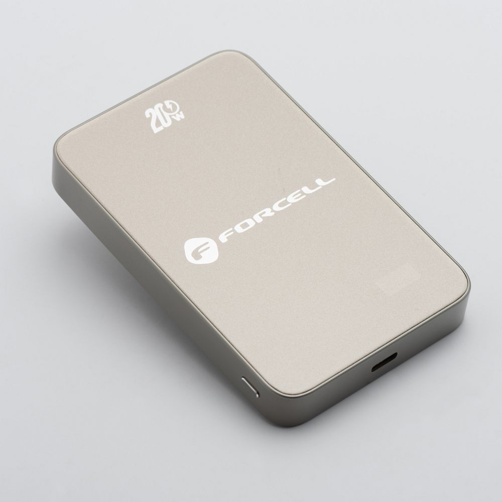 FORCELL F-ENERGY F10K8 Super Slim powerbank compatible with MagSafe PD3.0 QC4.0 15W 10000 mAh titanium dessert
