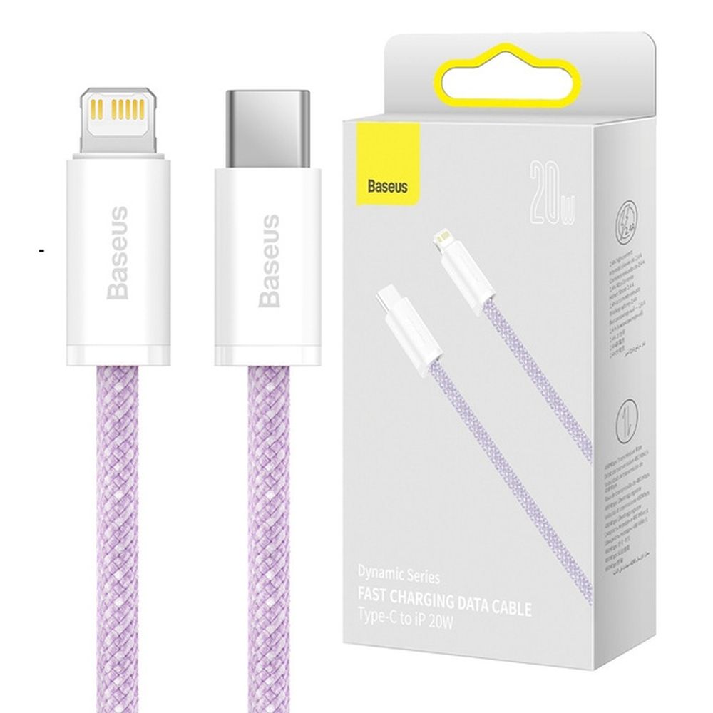 BASEUS cable Type C to Lightning PD 20W Dynamic CALD000005 1 m purple