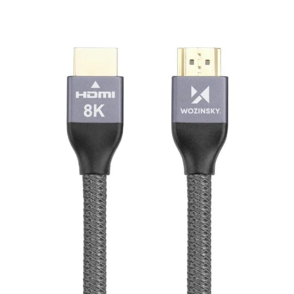 Wozinsky cable HDMI 2.1 8K 60 Hz 48 Gbps / 4K 120 Hz / 2K 144 Hz 1 m Silver (WHDMI-10)eng
