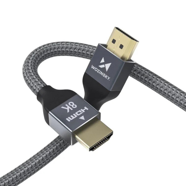 Wozinsky cable HDMI 2.1 8K 60 Hz 48 Gbps / 4K 120 Hz / 2K 144 Hz 1 m Silver (WHDMI-10)eng