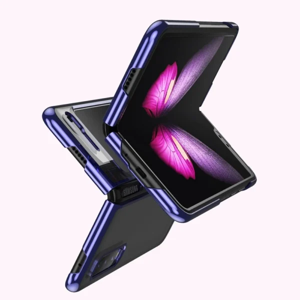 Plating Case hard case Electroplating frame Cover for Samsung Galaxy Fold blackeng