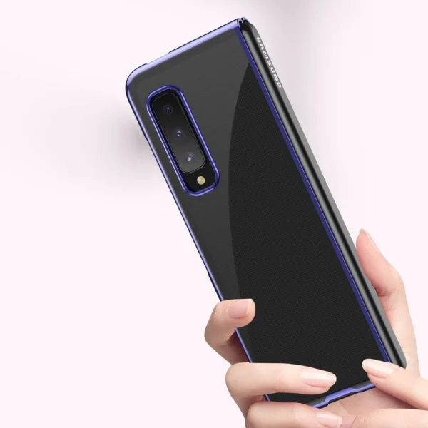 Plating Case hard case Electroplating frame Cover for Samsung Galaxy Fold blackeng