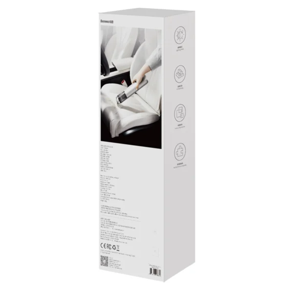 Baseus A3 cordless car vacuum cleaner 135 W 15000 Pa silver (CRXCQA3-0S)eng