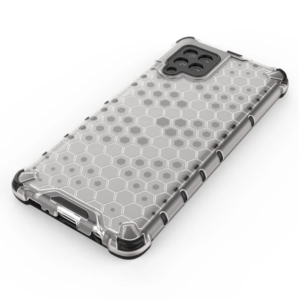 Honeycomb Case armor cover with TPU Bumper for Samsung Galaxy A42 5G greeneng