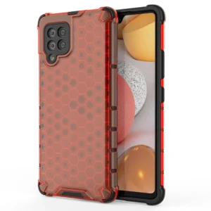 Honeycomb Case armor cover with TPU Bumper for Samsung Galaxy A42 5G redeng