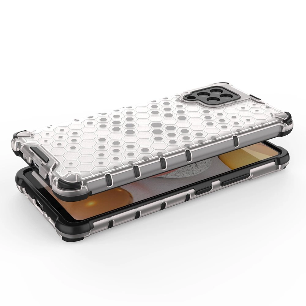 Honeycomb Case armor cover with TPU Bumper for Samsung Galaxy A42 5G redeng