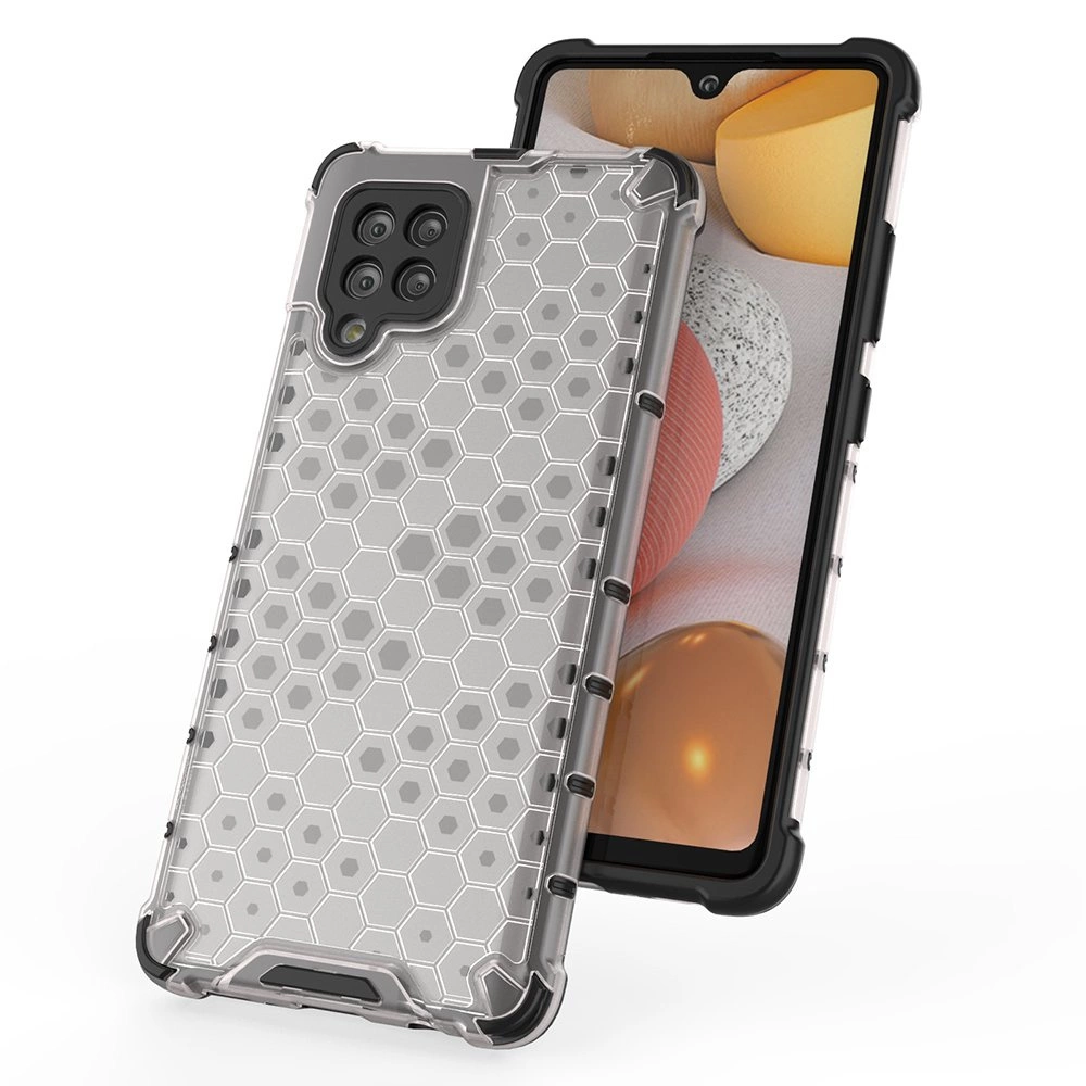 Honeycomb Case armor cover with TPU Bumper for Samsung Galaxy A42 5G redeng