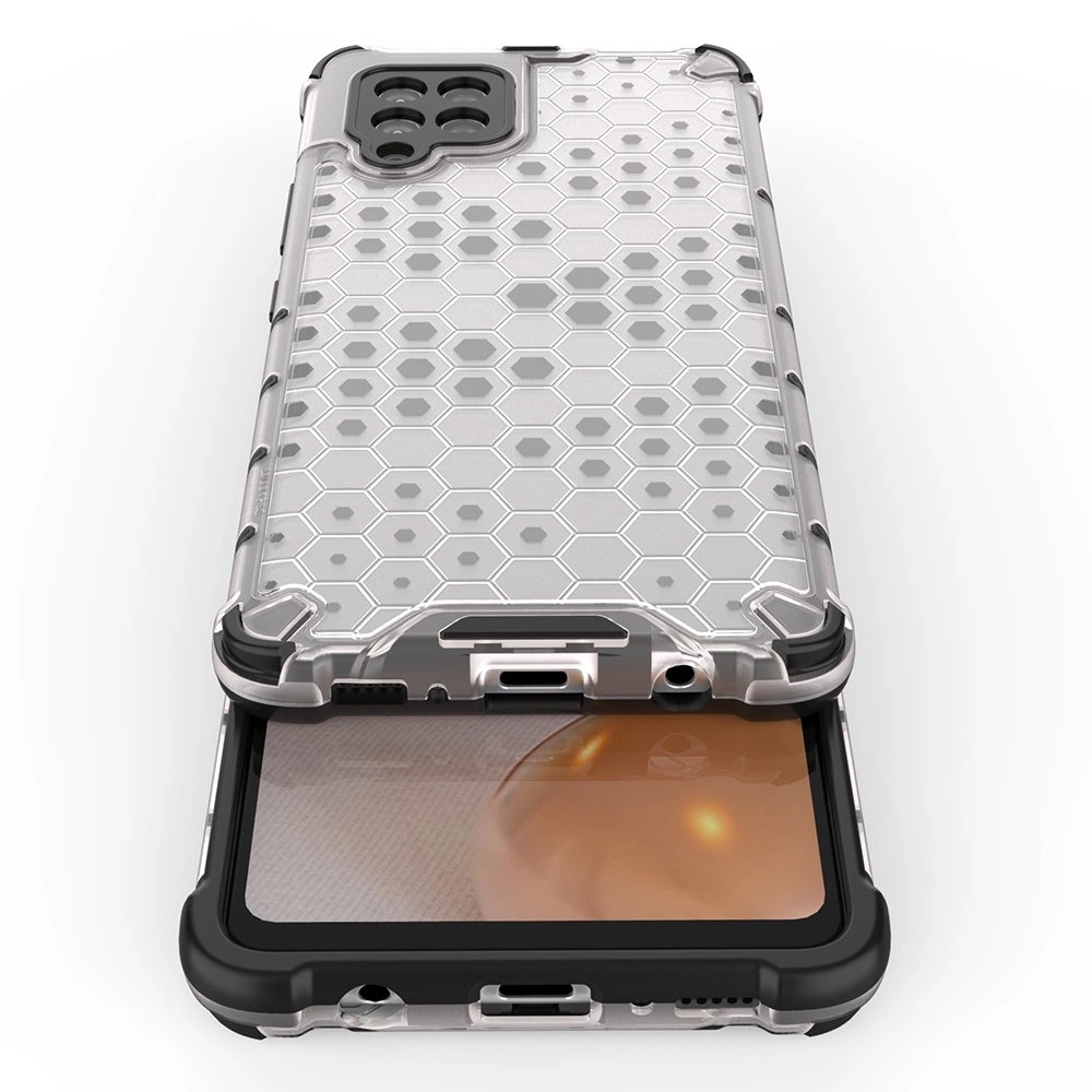 Honeycomb Case armor cover with TPU Bumper for Samsung Galaxy A42 5G redeng