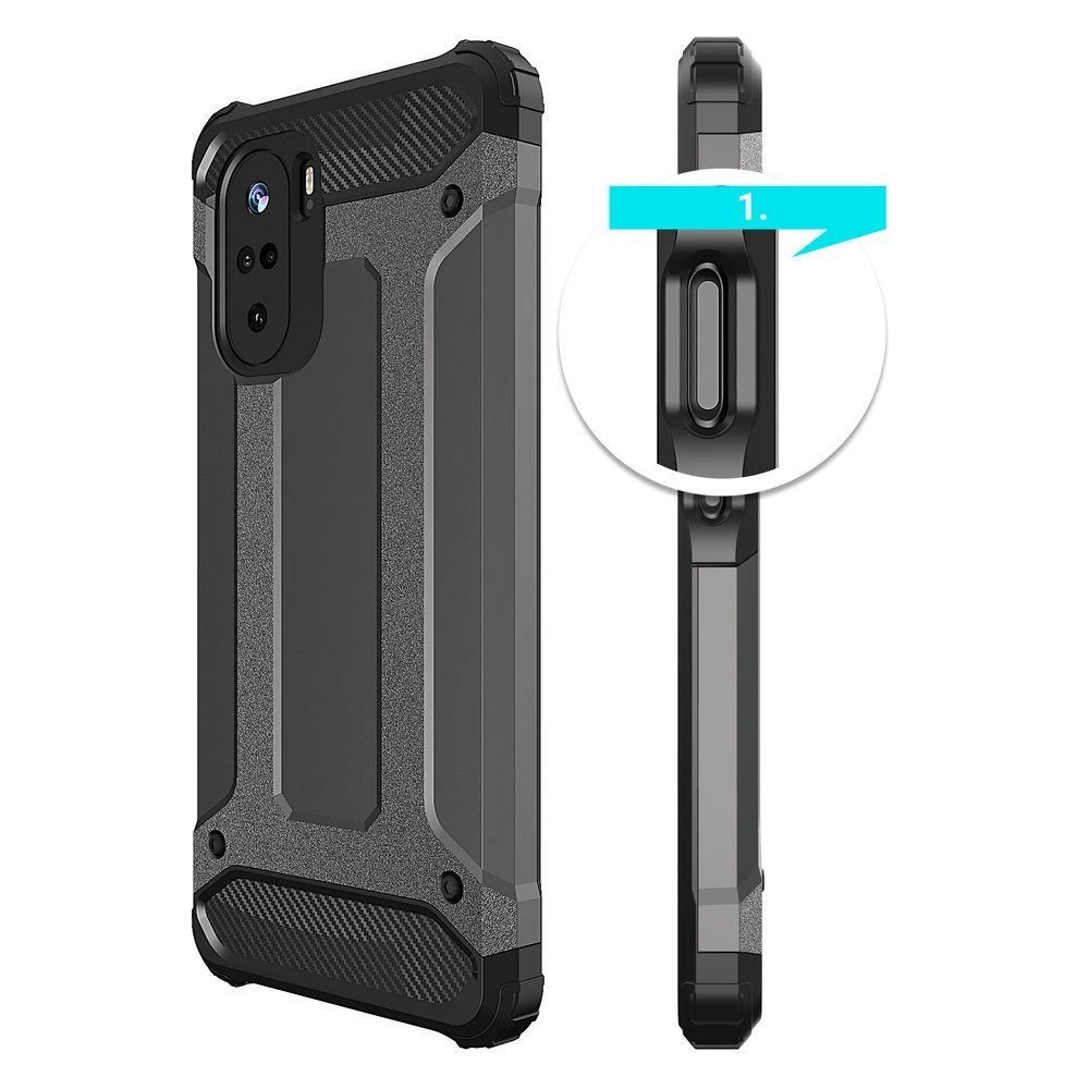 Hybrid Armor Case Tough Rugged Cover for Xiaomi Redmi K40 Pro+ / K40 Pro / K40 / Poco F3 goldeneng