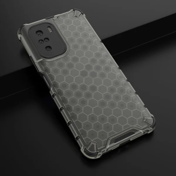 Honeycomb Case armor cover with TPU Bumper for Xiaomi Redmi K40 Pro+ / K40 Pro / K40 / Poco F3 blackeng