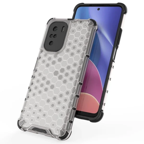 Honeycomb Case armor cover with TPU Bumper for Xiaomi Redmi K40 Pro+ / K40 Pro / K40 / Poco F3 blueeng