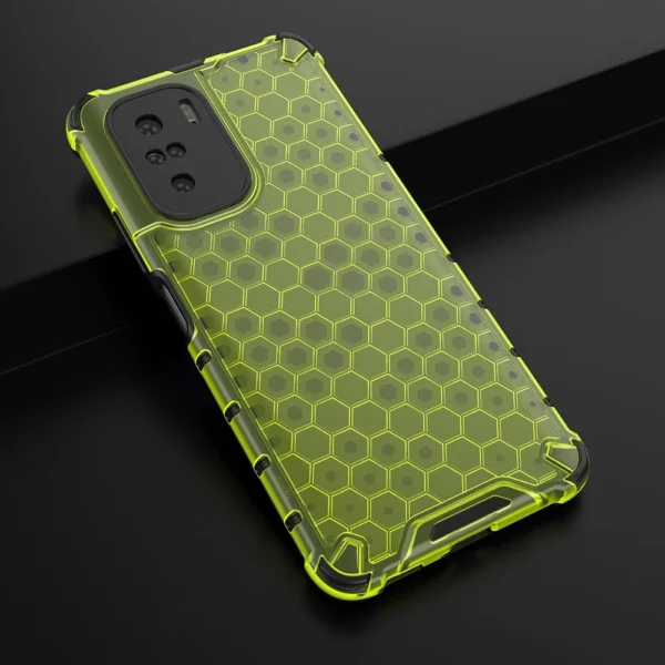 Honeycomb Case armor cover with TPU Bumper for Xiaomi Redmi K40 Pro+ / K40 Pro / K40 / Poco F3 greeneng