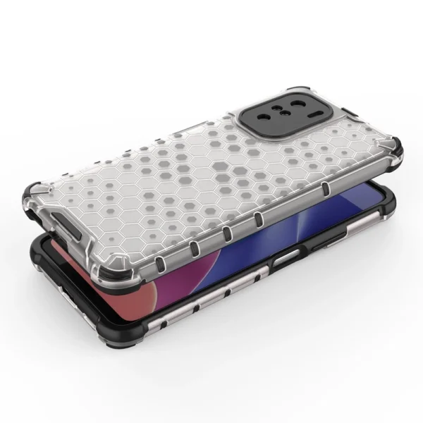 Honeycomb Case armor cover with TPU Bumper for Xiaomi Redmi K40 Pro+ / K40 Pro / K40 / Poco F3 transparenteng